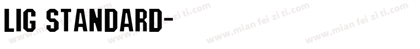 LIG Standard字体转换